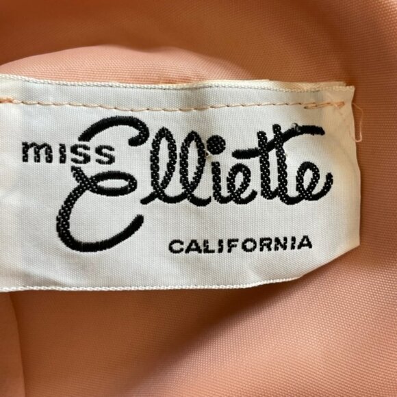 Vintage Miss Elliette 60's 70's Chiffon Micro Pleat Long Maxi Cocktail Dress XS - Picture 7 of 10
